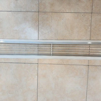 Cửa gió nhôm 1200x150 nan bầu dục cho điều hoà âm trần, cửa cấp hồi điều hòa