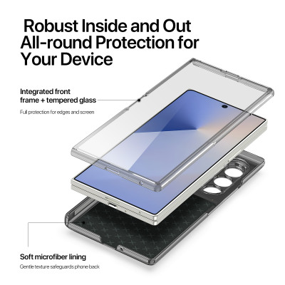 Bao da có chân chống Dux Ducis STEX Series PU Leather Foldable dành cho Samsung Galaxy Z Fold 7_Hàng chính hãng