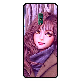 Ốp Lưng in cho Oppo K3 Mẫu Cô Gái Mắt Nâu - Hàng Chính Hãng