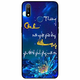 Ốp lưng in cho Realme 3 Pro Mẫu Thư Pháp Cha Mẹ