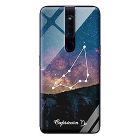Ốp kính 12 cung Hoàng Đạo cho Oppo F11 Pro Capricorn - Hàng chính hãng