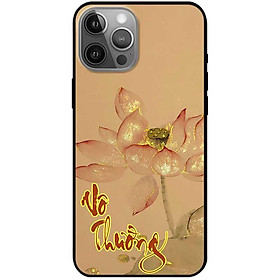 Ốp lưng cho iPhone 12 - iPhone 12 Pro - 12 Pro Max - 13 Mini - iPhone 13 - 13 Pro - 13 Pro Max - Vô Thường Sen Vàng - Hàng Chính Hãng