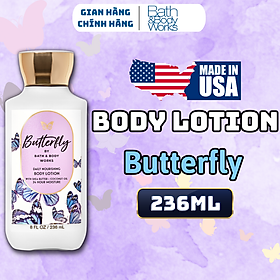 Body Mist Bath And Body Works Nam Nữ Chính Hãng Butterfly, Xịt Thơm Body Toàn Thân Hương Nước Hoa 236ml
