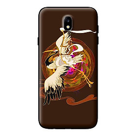Ốp in cho Samsung Galaxy J7 Pro Hạc Trắng Đen - Hàng chính hãng