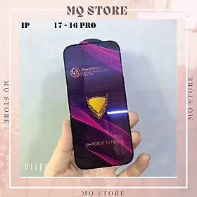 Kính cường lực iPh 17 Pro Max - 17 Air - 17 - 17 Pro full màn hình OG chống bụi màn loa , chống trầy xướt akz ( hàng chính hãng)