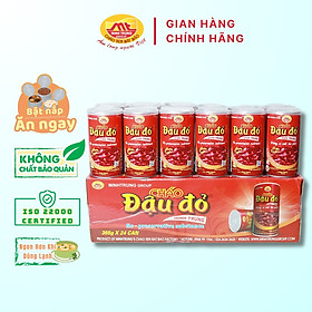 Cháo đậu đỏ Minh Trung 365g - Cháo Đậu Đỏ 24 (thùng 24 lon)