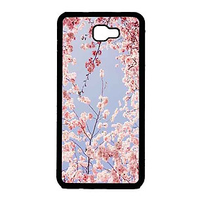 Ốp Lưng in cho Samsung J5 Prime Mẫu Hoa Đào Giấỵ - Hàng Chính Hãng