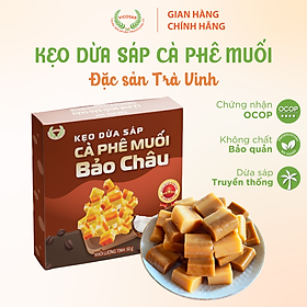 Kẹo dừa sáp VICOSAP vị cà phê muối phô mai kem Bảo Châu kẹo mềm dẻo ít đường đặc sản Trà Vinh
