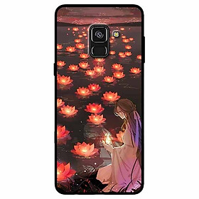 Ốp lưng dành cho Samsung A8 2018 mẫu Thả Hoa Đăng