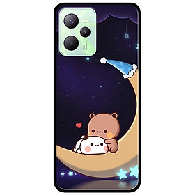 Ốp lưng dành cho Realme C35 - Realme Narzo 50A Prime mẫu Gấu Ngồi Mặt Trăng