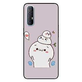 Ốp lưng dành cho Oppo Reno 3 Pro mẫu Ba Bé Bánh Bao