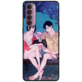 Ốp lưng dành cho Oppo Reno 4 Pro mẫu Cặp Đôi Chill