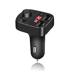 Tẩu sạc ô tô kiêm nghe nhạc MP3, kết nối điện thoại qua bluetooth, kết nối dàn âm thanh trên xe qua sóng FM Model TKX8 Hàng Chính Hãng