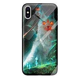 Ốp kính cường lực cho iPhone XS girl 112 - Hàng chính hãng