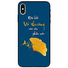 Ốp lưng in cho Iphone X/ Xs Mẫu Chiếc Lá Vô Thường