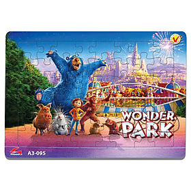 Xếp hình Tia Sáng  Wonder park  (48 Mảnh Ghép) - Tặng kèm câu đố mặt sau cho bé