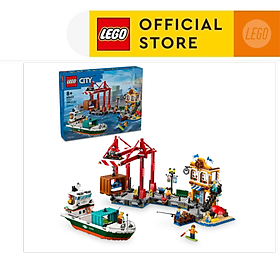 LEGO CITY 60422 Đồ Chơi Lắp Ráp Hệ Thống Cảng Biển Và Tàu Chở Hàng (1226 chi tiết)