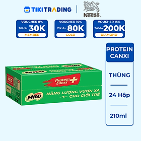 Sữa Lúa Mạch Nestlé MILO Teen Protein Canxi (24 x 210ml)