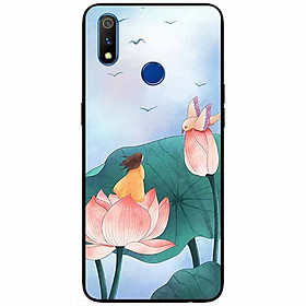 Ốp lưng dành cho Realme 3 mẫu Cô Bé Và Chú Chim