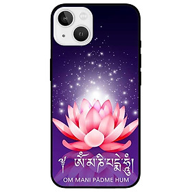 Ốp lưng cho iPhone 12 - iPhone 12 Pro - 12 Pro Max - 13 Mini - iPhone 13 - 13 Pro - 13 Pro Max - Om Mani Tím Hồng - Hàng Chính Hãng