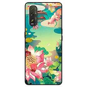 Ốp lưng dành cho Oppo Find X2 mẫu Sen Hồng