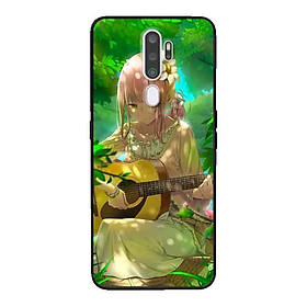 Ốp Lưng in cho Oppo A9 2020 Mẫu Nàng Đánh Đàn Ghita - Hàng Chính Hãng