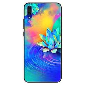 Ốp lưng dành cho Huawei Y7 Pro - mẫu Sen Xanh Vàng