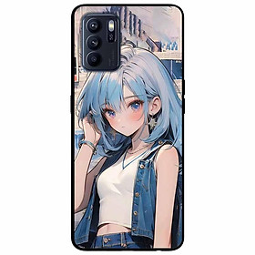 Ốp lưng cho Oppo Reno 2Z - 2F - 6Z - 7Z 5G - 8Z 5G - 8T 4G - 8T 5G - A96 5G - Anime Cô Gái Áo Jean - Hàng Chính Hãng