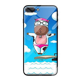 Ốp kính cường lực cho iPhone 7 Plus bò 20 - Hàng chính hãng