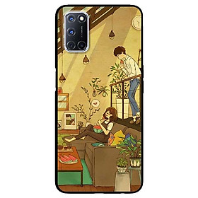 Ốp lưng dành cho Oppo A52 (2020) mẫu Cặp Đôi Ăn Dưa
