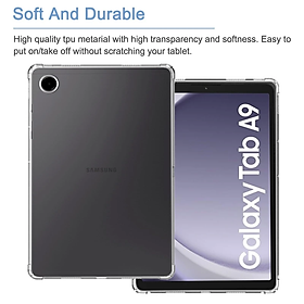 Ốp lưng dành cho Samsung Galaxy Tab A9 X110/ X115 2023, Tab A9 Plus X210/ X216 2023 dẻo trong chống sốc cao cấp - Hàng chính hãng