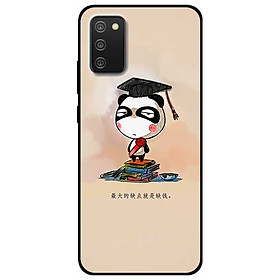 Ốp lưng dành cho Samsung Galaxy A02s mẫu Gấu Trúc Tốt Nghiệp