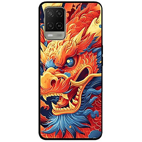 Ốp lưng cho Oppo A54 - A55 - A56 5G - A55s - A18 - A38 - A58 - Rồng Cam Mắt Xanh - Hàng Chính Hãng