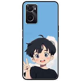 Ốp lưng cho Oppo A36 - A60 4G - A74 - A76 - A95 4G - A96 4G - Ảnh Đôi Say Hi 1 - Hàng Chính Hãng