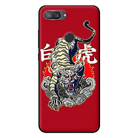 Ốp in cho Xiaomi Mi 8 Lite Hổ Nền Đỏ - Hàng chính hãng