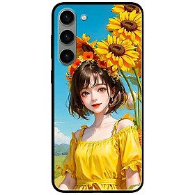 Ốp lưng cho Samsung S21 FE - S23 - S23 Plus - S23 Ultra - S24 - S24 Ultra - Cô Gái Áo Vàng Hoa HD - Hàng Chính Hãng