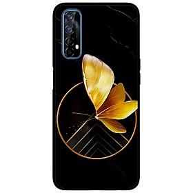 Ốp lưng dành cho Realme 7  mẫu Vòng Tròn Bướm Vàng