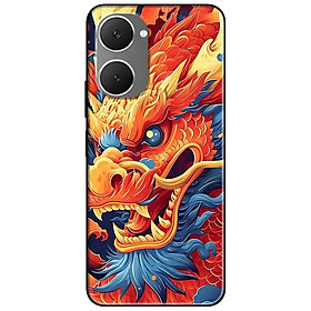 Ốp lưng cho Vivo Y03 - Y03T - Y18 - Y18S - Y18T - Y27 5G - Y28 4G - Y36 - Rồng Cam Mắt Xanh - Hàng Chính Hãng
