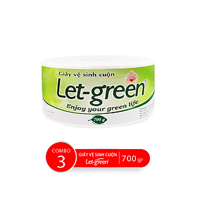 Combo Giấy Vệ Sinh Cuộn 10*20cm LET-GREEN, 700 G/Cuộn
