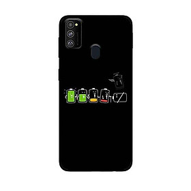 Ốp Lưng in cho Samsung Galaxy M30s Mẫu Nguồn Pin - Hàng Chính Hãng