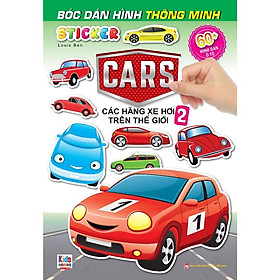 Sách - Bóc Dán Hình Sticker Thông Minh - Cars: Các Hãng Xe Hơi Trên Thế Giới - Tập 2 - Việt Thư
