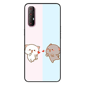 Ốp lưng dành cho Oppo Reno 3 Pro mẫu Cặp Đôi Xanh Hồng