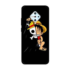 Ốp Lưng in cho Vivo S1 Pro/ Vivo V17 Mẫu Mũ Rơm Nền Đen - Hàng Chính Hãng