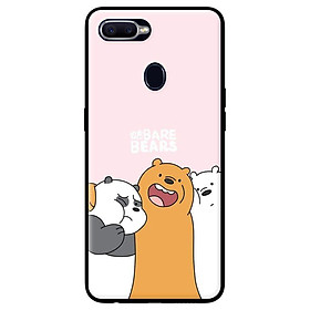 Ốp in cho Oppo A7 3 Chú Gấu Ôm - Hàng chính hãng