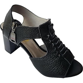 Giày Sandal Cao Gót BIGGBEN Da Bò Thật SDCG37