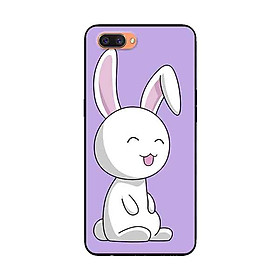 Ốp Lưng Dành Cho Oppo A12e mẫu Thỏ Nền Tím - Hàng Chính Hãng