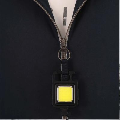 Đèn LED Mini Móc Khóa Siêu Sáng Tiện Dụng PaKaSa, Đèn Pin COB Dã Ngoại Thường Ngày, Sạc TYPE-C Tiện Dụng Dung Lượng PIN 500mAh- HÀNG CHÍNH HÃNG