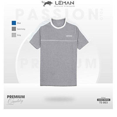 Áo thun nam T-Shirt TS063 Leman vải Cotton thấm hút tốt kiểu dáng Slimfit
