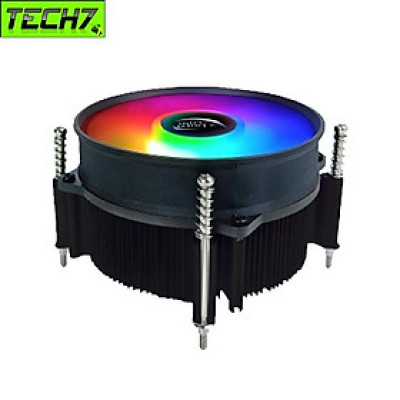 Quạt tản nhiệt CPU Led rainbow T80 for Intell lõi đồng nguyên chất cho máy tính hàng nhập khẩu