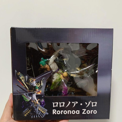 Mô Hình Zoro Wano 22cm Mái Nhà 3 Kiếm Mô hình One Piece Cao Cấp, Figure Mô Hình Anmie One Piece Luffy Vua Hải Tặc